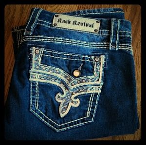 Womens Rock Revival Betty Mid-rise Boot Cut Jeans